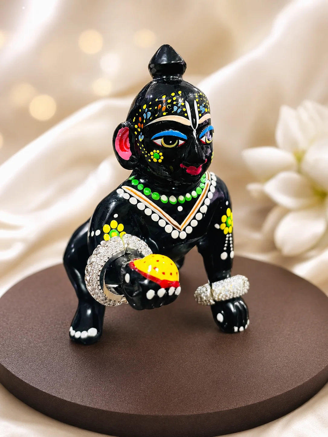 Ananta AD Bangles for Laddu Gopal with sparkling American diamond stone work