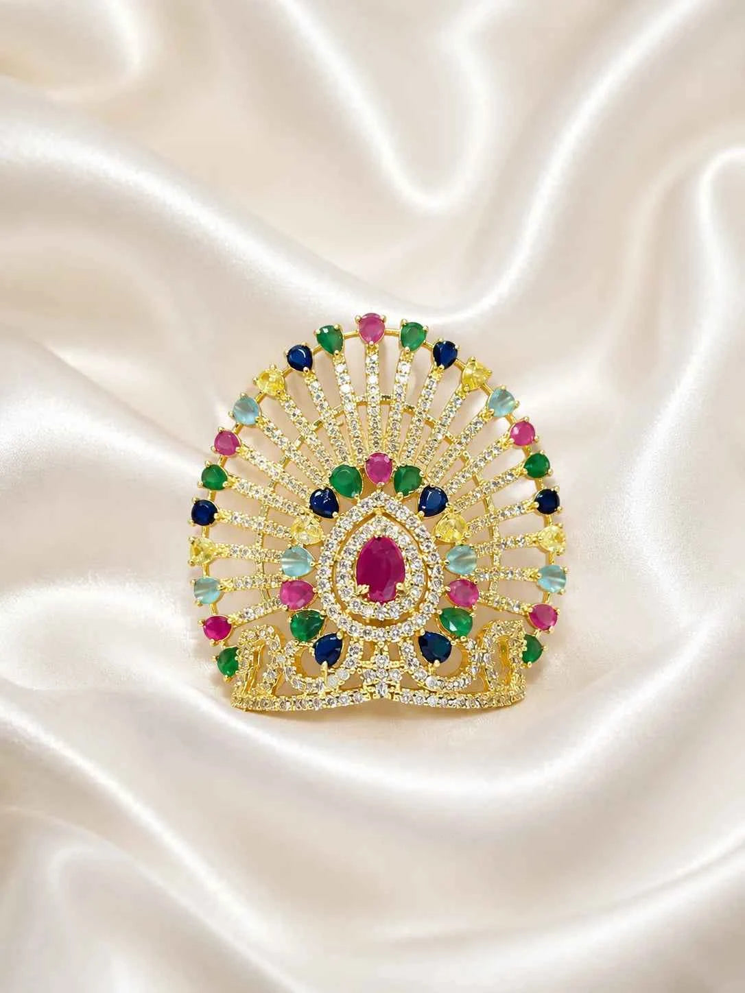Aura AD Stone Mukut for Deity