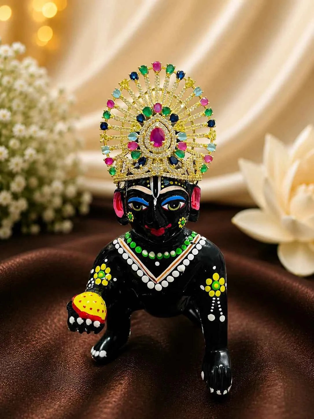Aura AD Stone Mukut for Deity