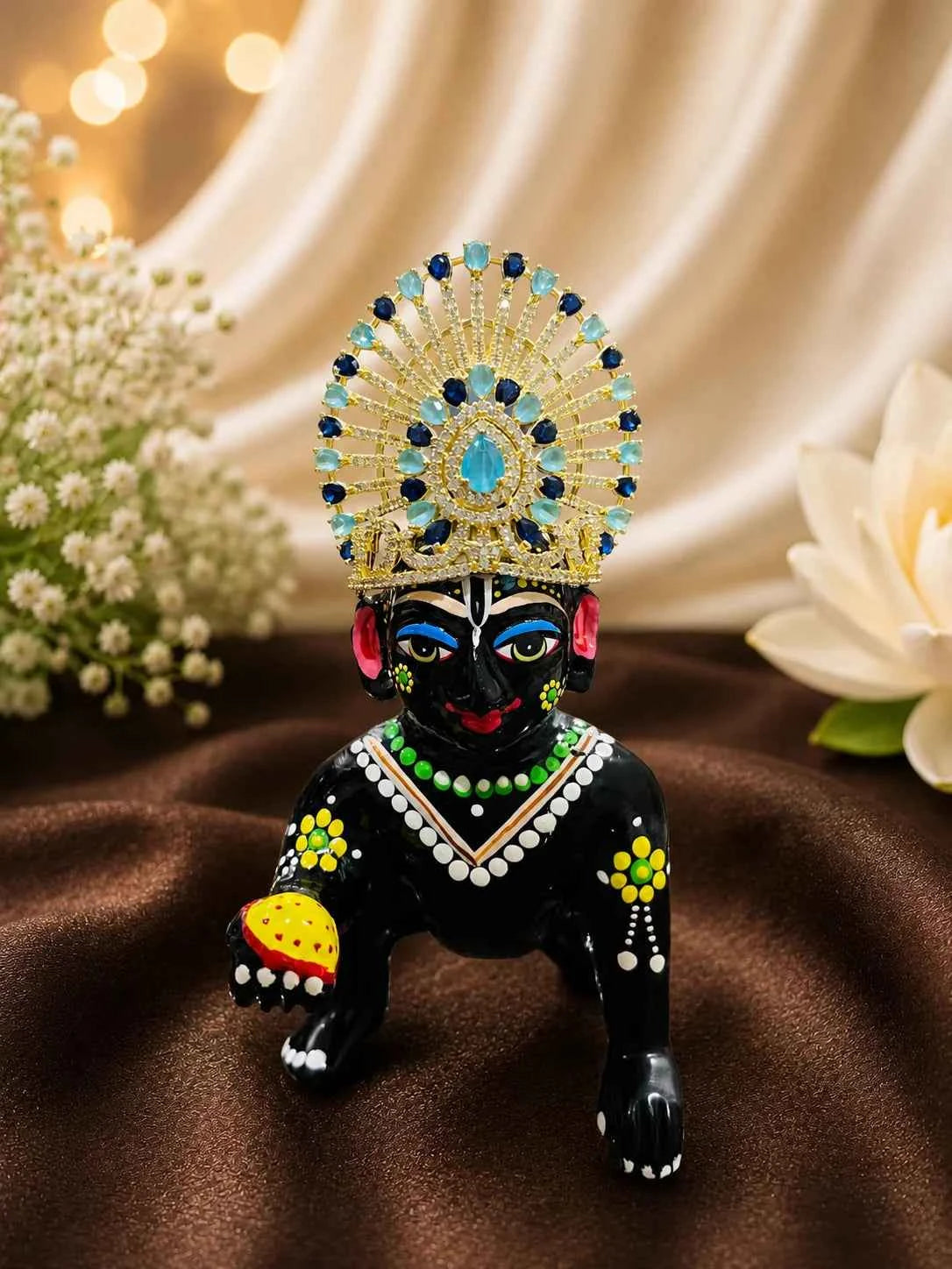 Aura AD Stone Mukut for Deity
