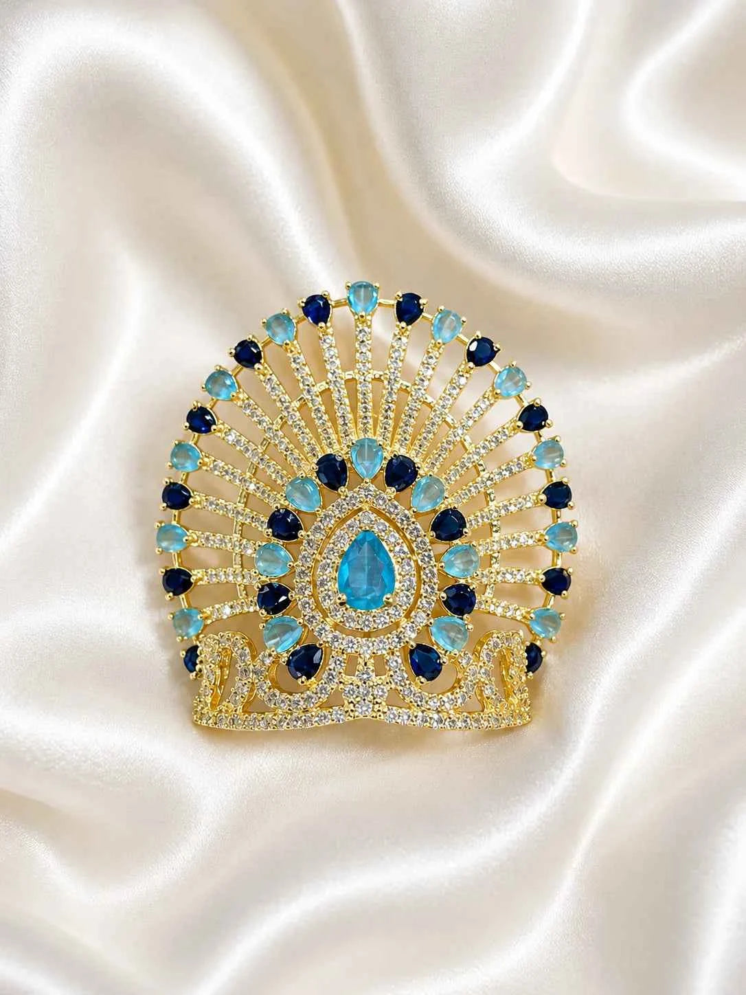 Aura AD Stone Mukut for Deity