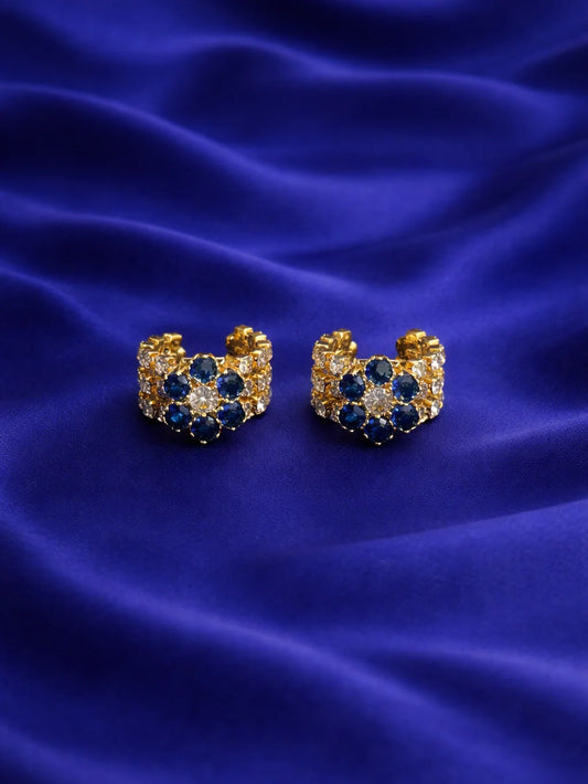 Blue flower bangles for Laddu Gopal with elegant floral design