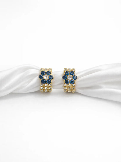 Blue flower bangles for Laddu Gopal with elegant floral design