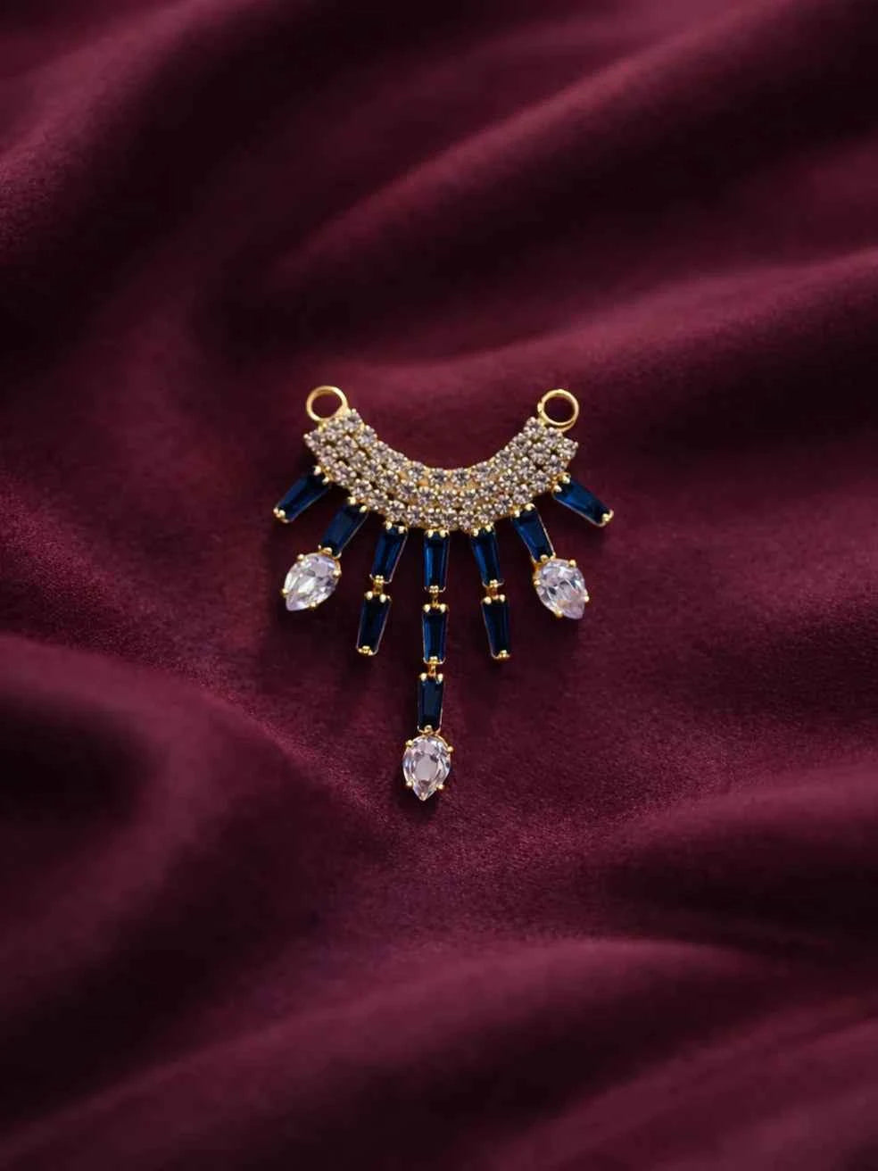 Blue Stone Drops Jewellery