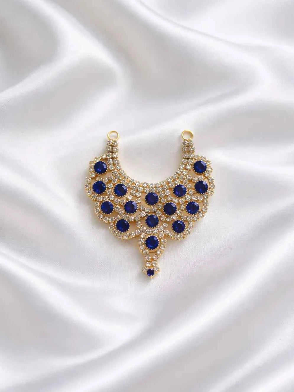 Blue Stone Jerken Necklace for Deity
