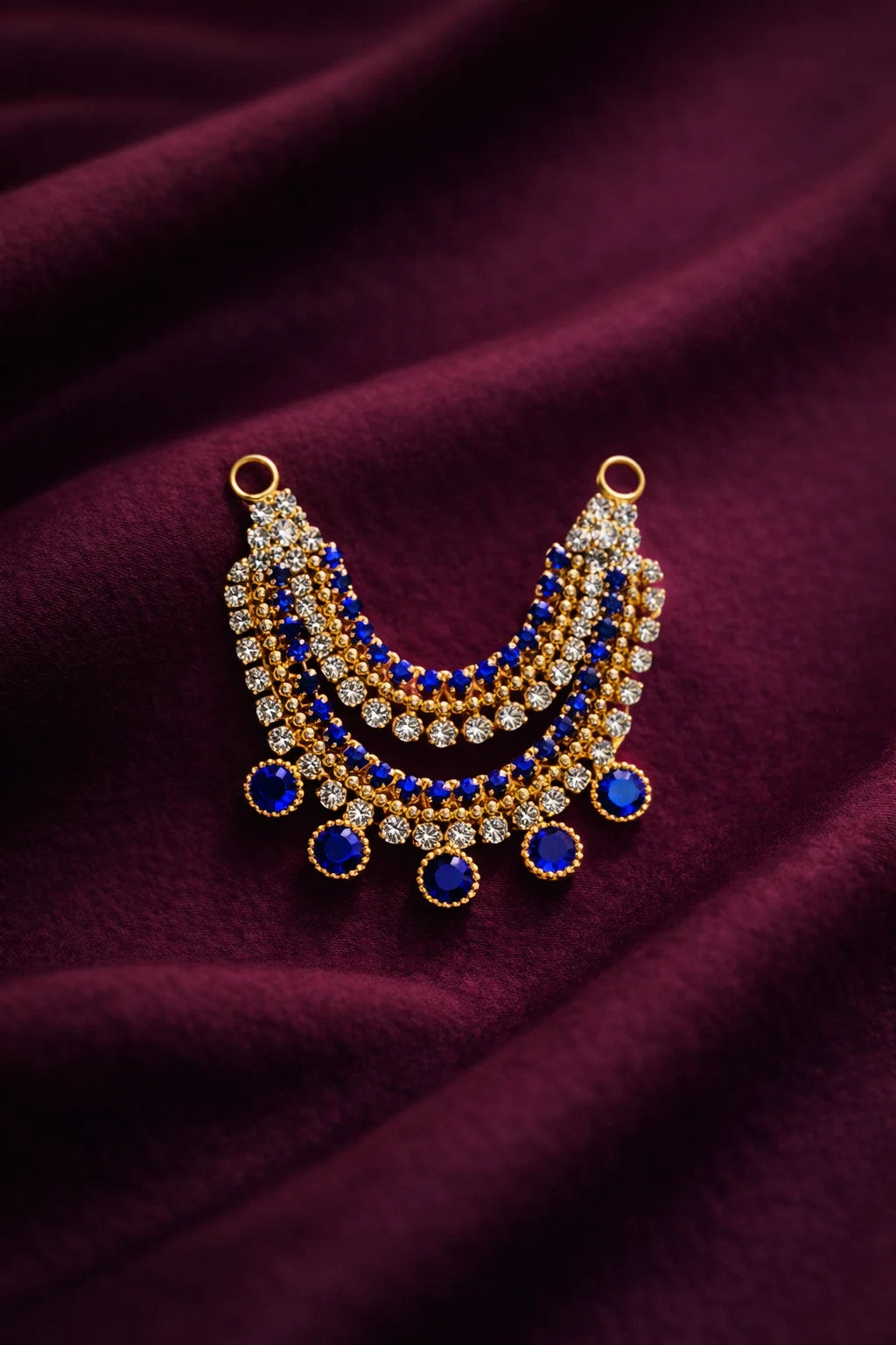 Blue Stone Laddu Gopal Jewellery – Divine Handcrafted Ornament