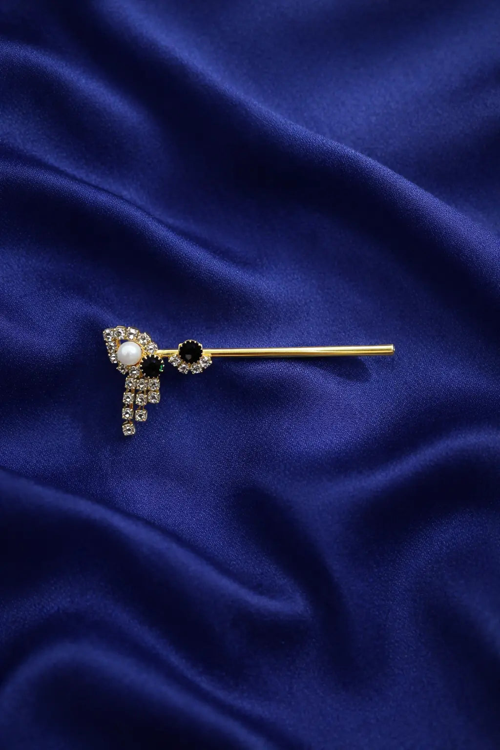 Blue stone work Laddu Gopal basuri designer Krishna flute