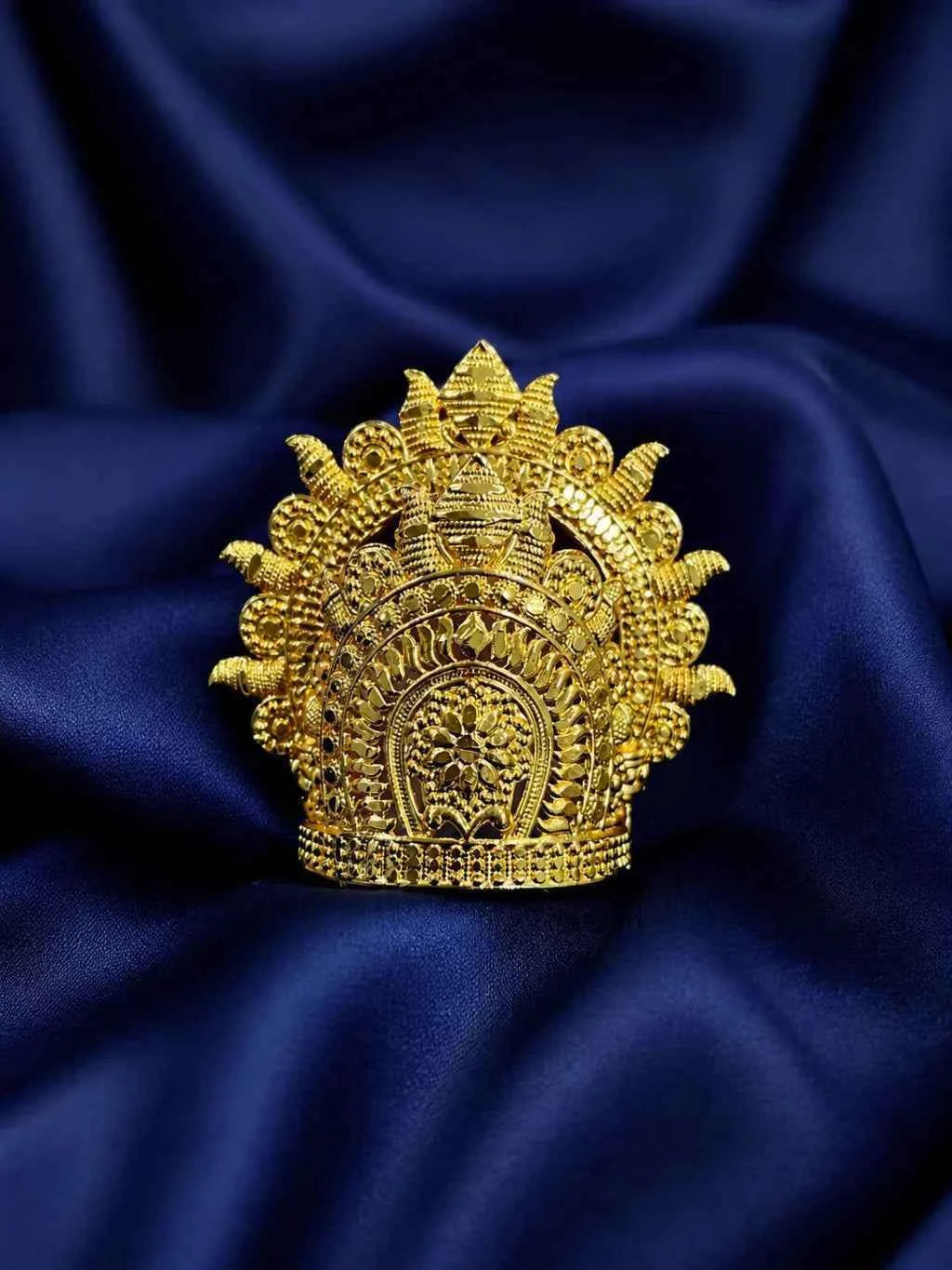 Divyam Gold Plated Mukut for Deity