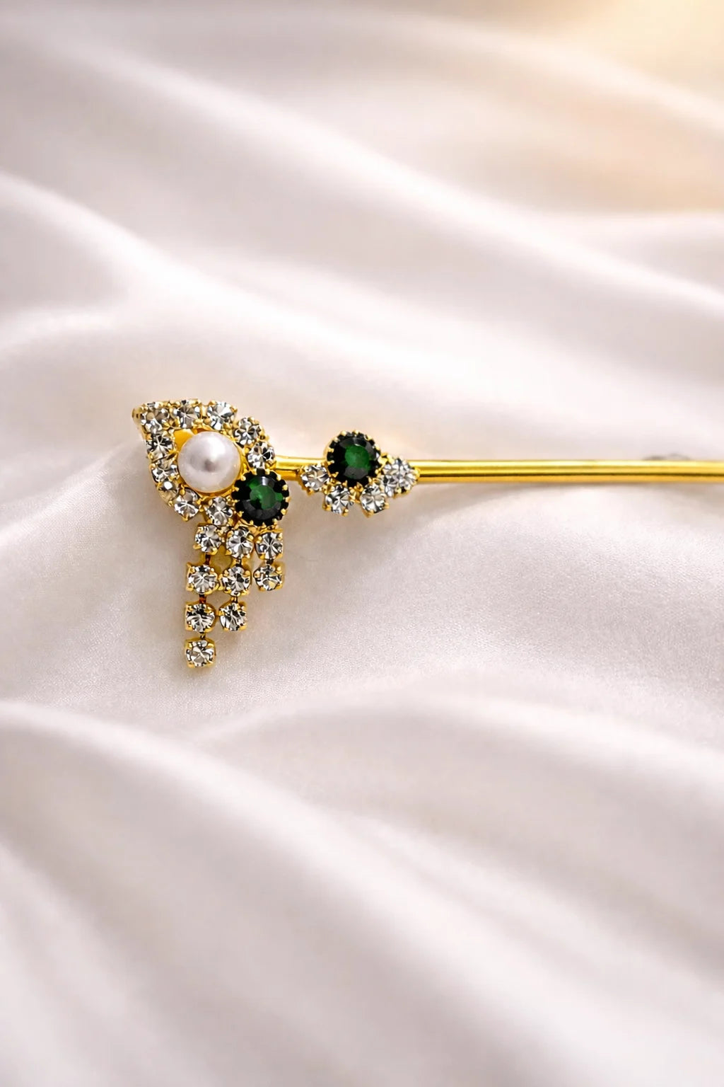 Green Stone Work Laddu Gopal Basuri