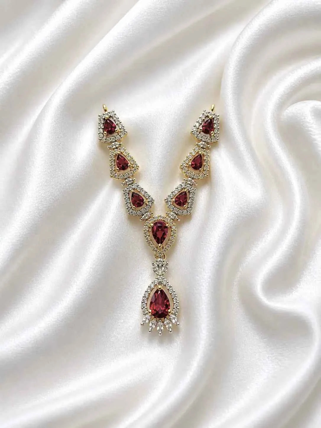 Floral Minakari Necklace for Deity