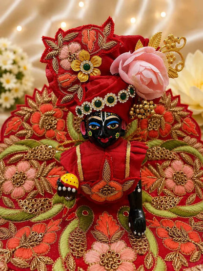 Heavy Resham Embroidered Laddu Gopal Dress