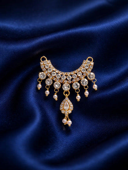 Crystal drops AD work jewellery for Laddu Gopal royal shringar