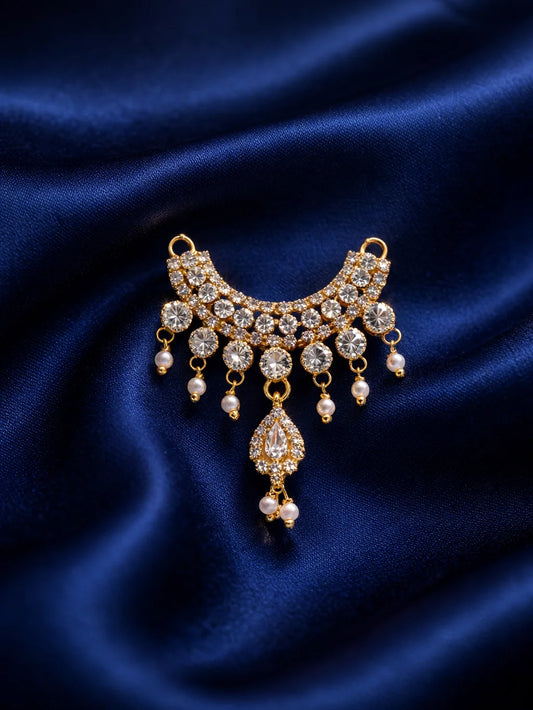 Crystal drops AD work jewellery for Laddu Gopal royal shringar