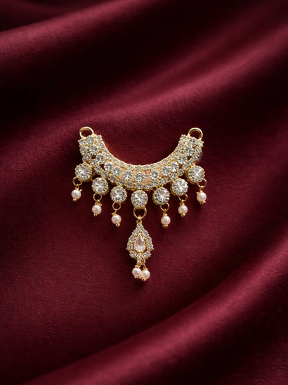 Crystal drops AD work jewellery for Laddu Gopal royal shringar