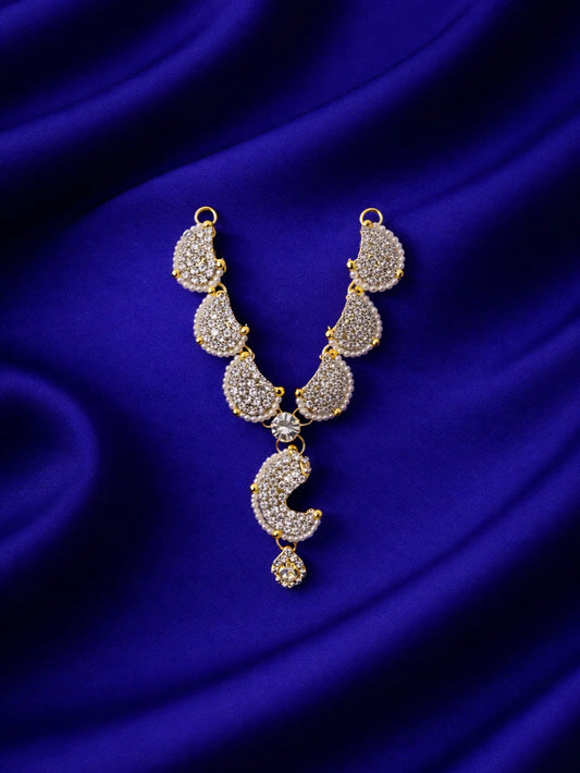 Designer silver pearl Laddu Gopal jewellery for elegant divine shringar