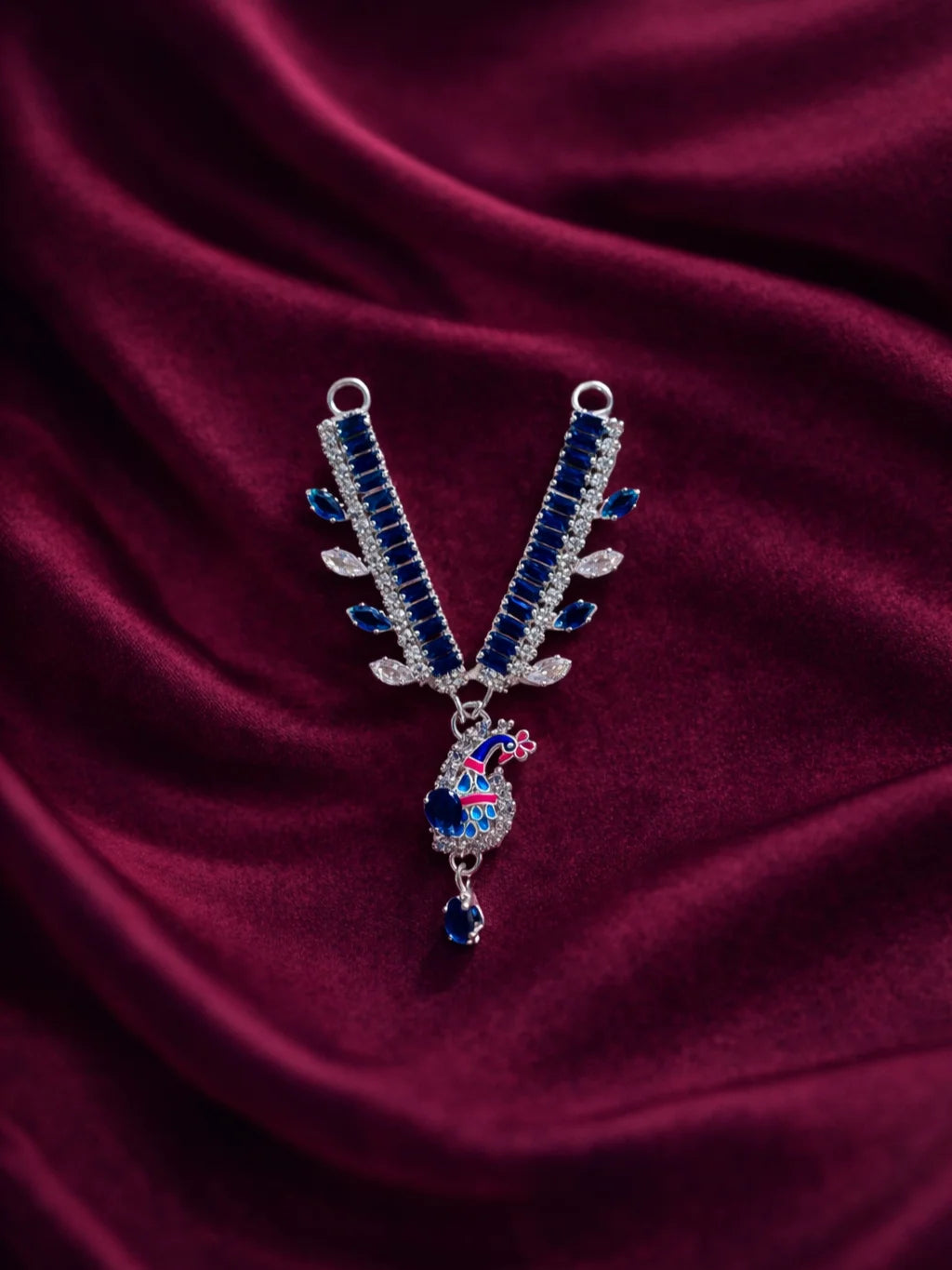 Divine blue jewellery set for God for royal shringar