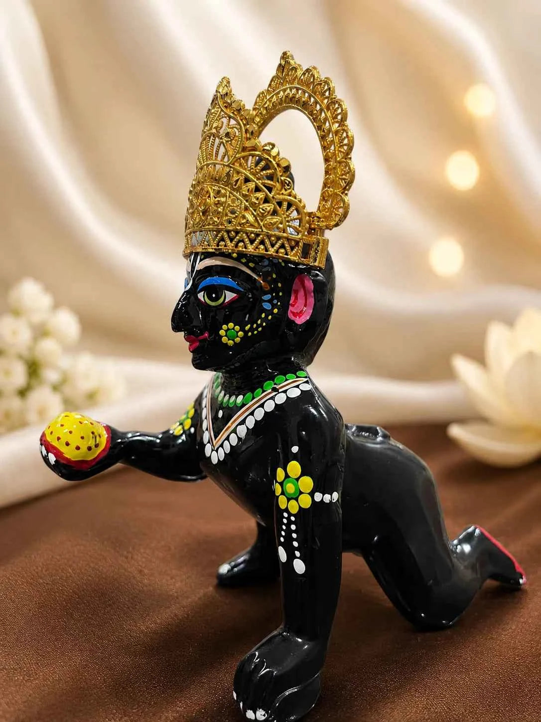 Swarnam Gold Plated Mukut for Deities