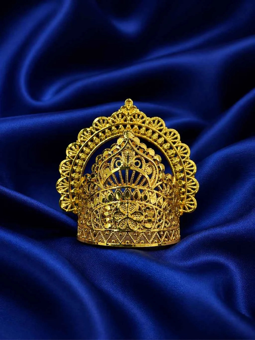 Swarnam Gold Plated Mukut for Deities