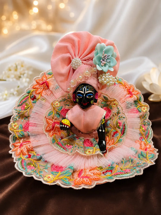 Double-Layered Floral Laddu Gopal Poshak