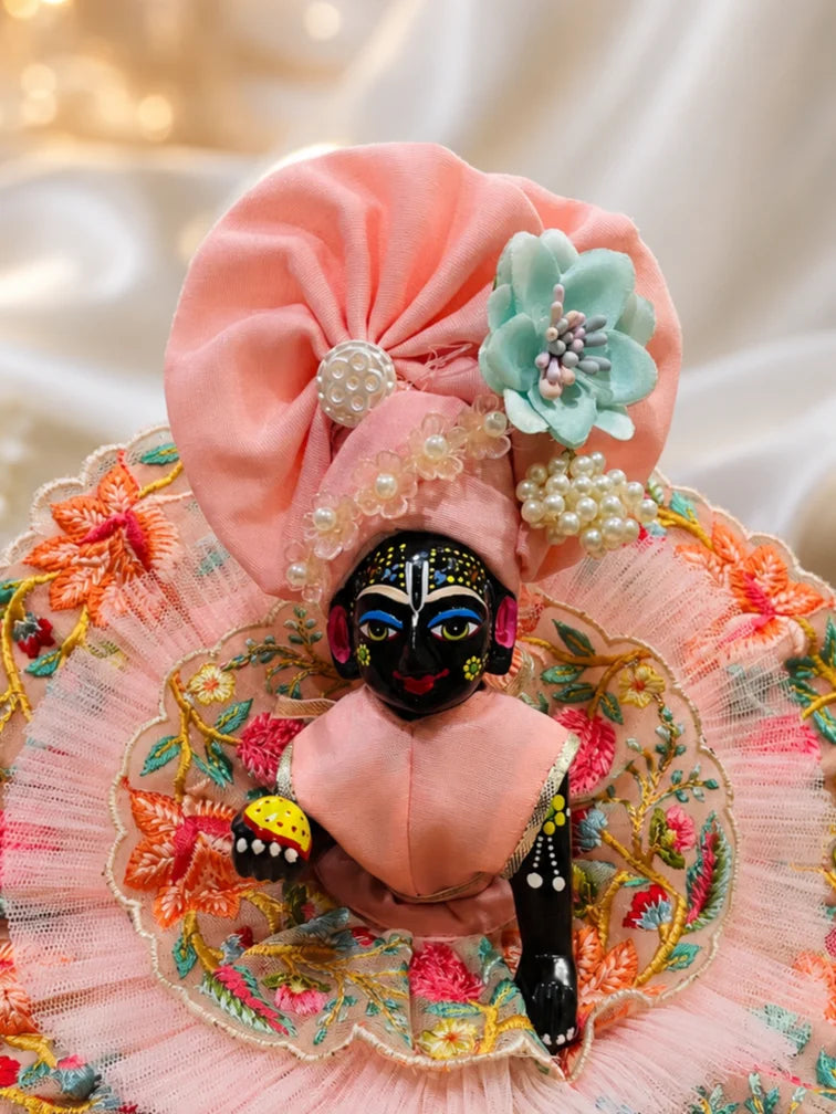 Double-Layered Floral Laddu Gopal Poshak