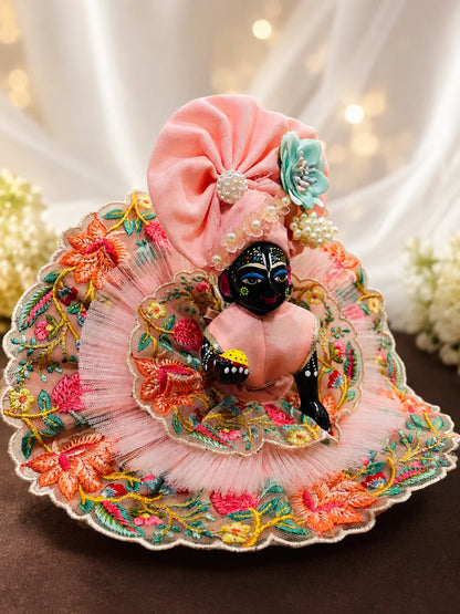 Double-Layered Floral Laddu Gopal Poshak