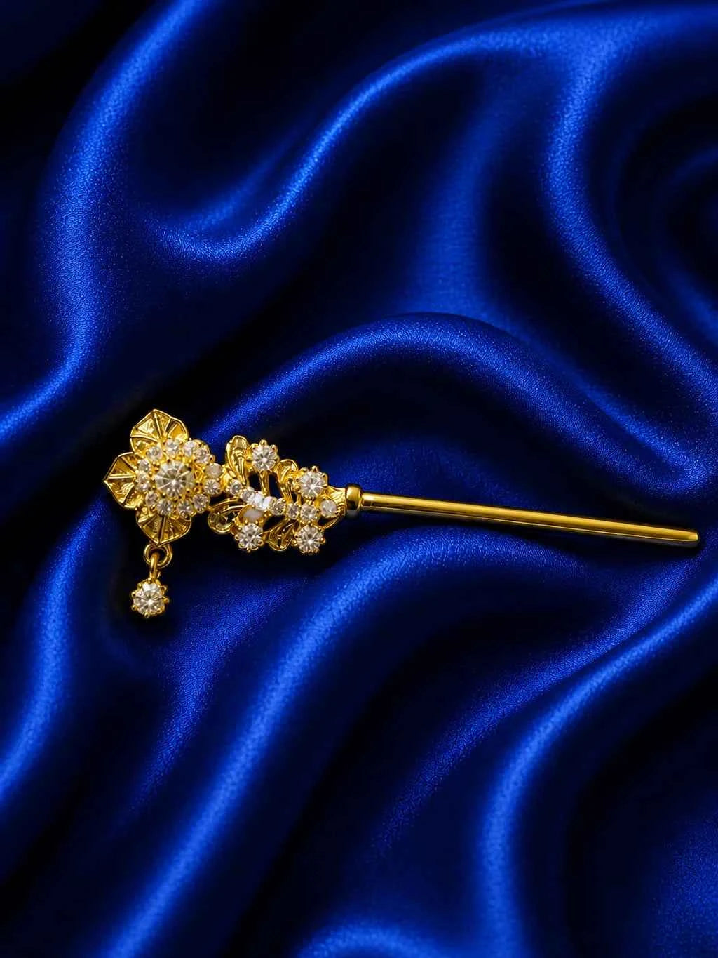 Elegant Golden & Crystal Shringar Set for Deity