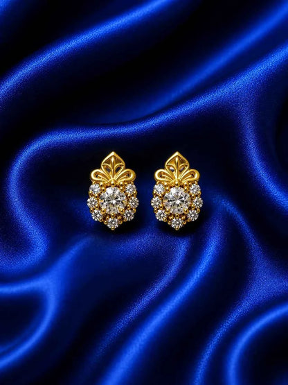 Elegant Golden & Crystal Shringar Set for Deity