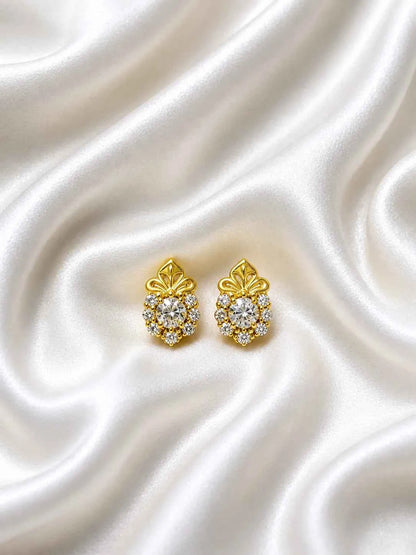 Elegant Golden & Crystal Shringar Set for Deity