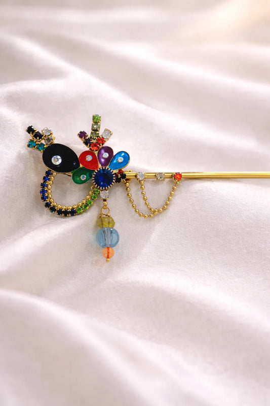 Elegant Laddu Gopal Basuri - Multicolor Design