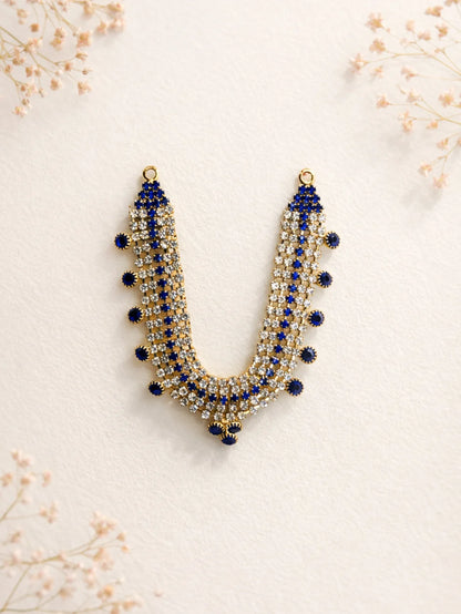 Elite royal blue Laddu Gopal jewellery for majestic festive shringar