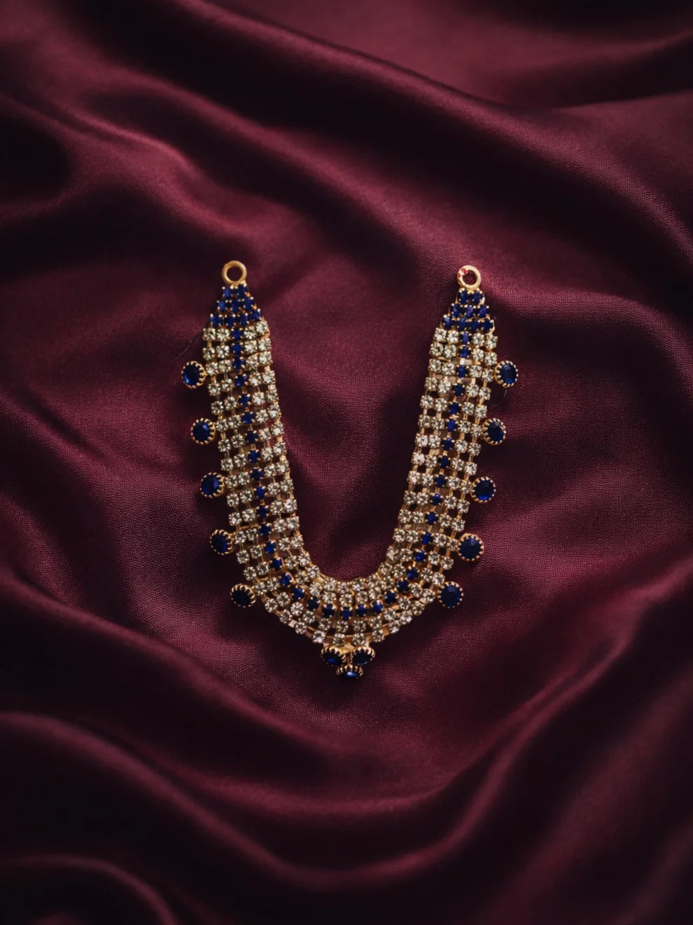 Elite royal blue Laddu Gopal jewellery for majestic festive shringar