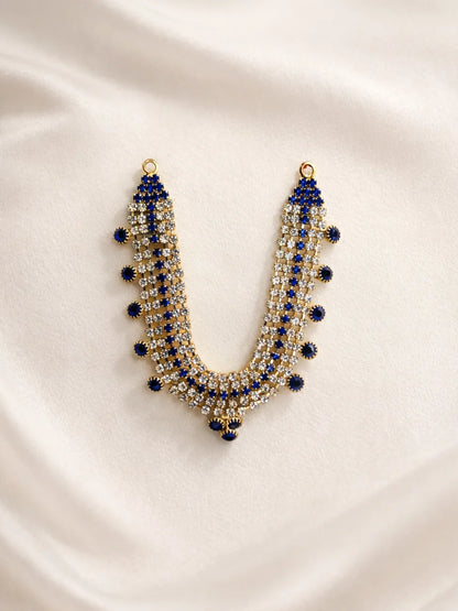 Elite royal blue Laddu Gopal jewellery for majestic festive shringar