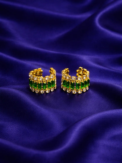 Emerald sacred bangles for Laddu Gopal with elegant green stone design