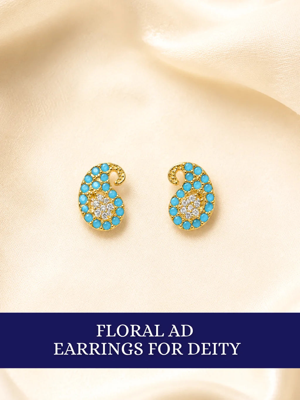 Floral AD  Earrings for Deity