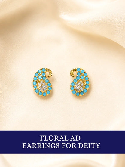 Floral AD  Earrings for Deity