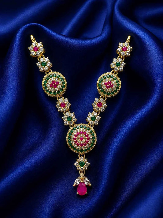 Floral AD Necklace for Deity