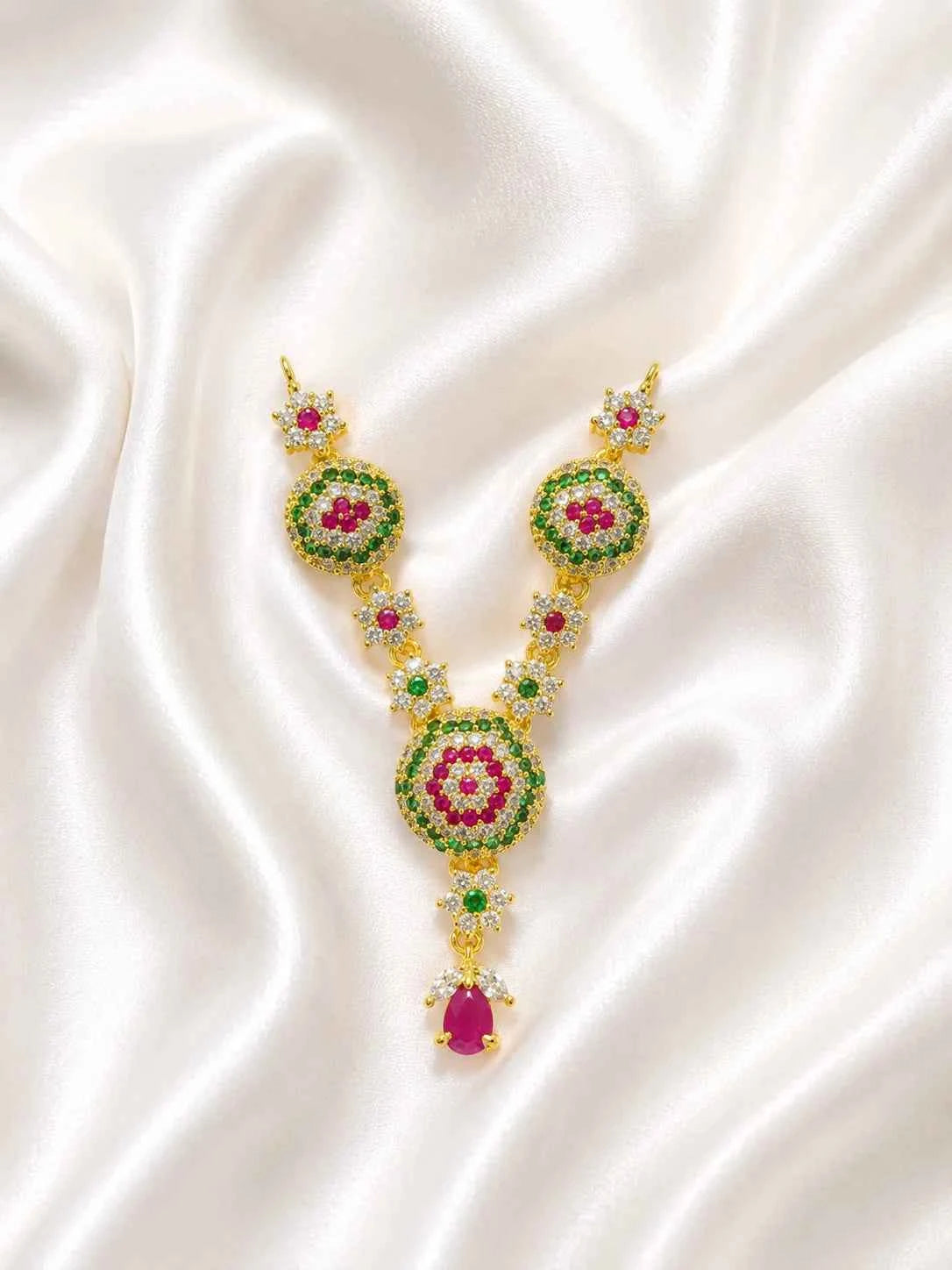 Floral AD Necklace for Deity