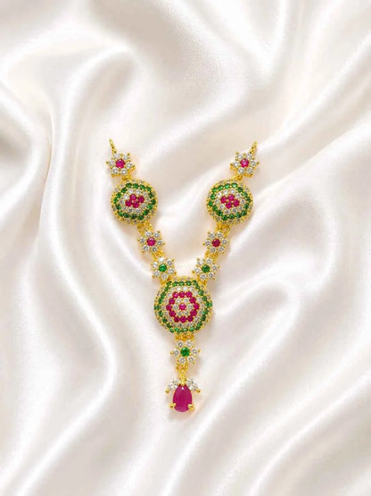 Floral AD Necklace for Deity
