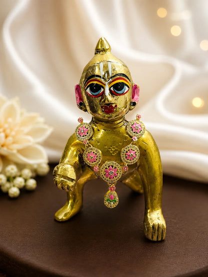 Floral Minakari Necklace for Deity