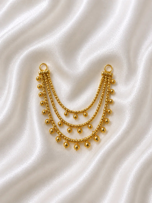 Gold-Plated 3 Layer Haar for Deity