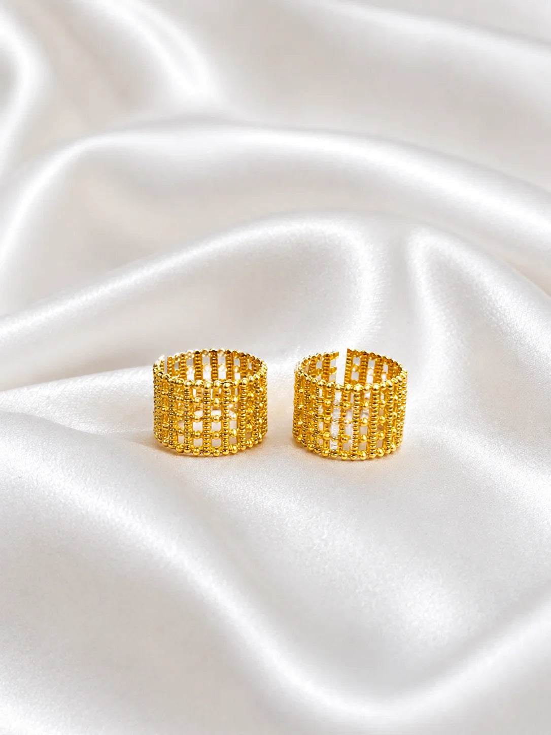 Gold-Plated Classic Bangles for Deity