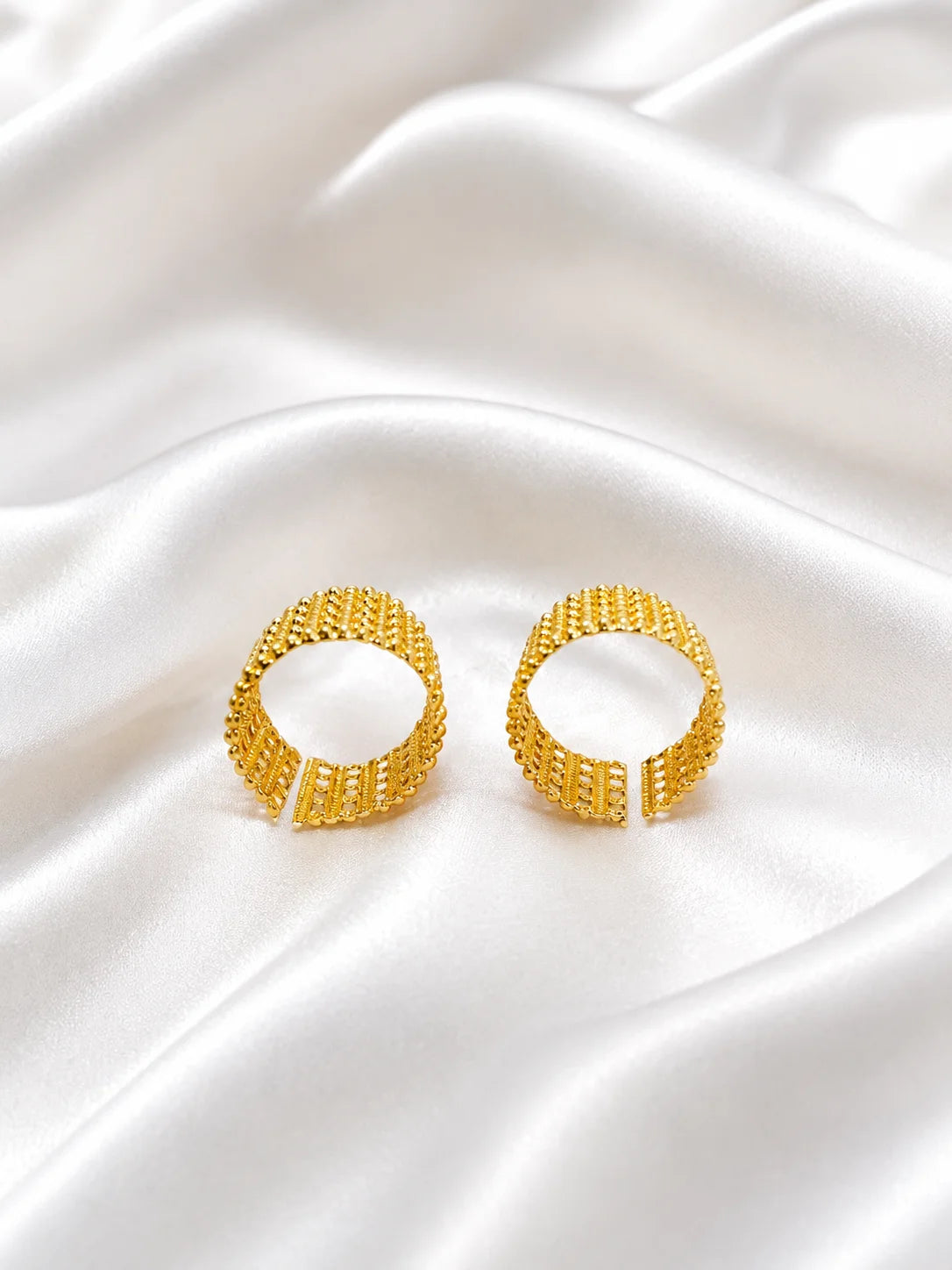Gold-Plated Classic Bangles for Deity