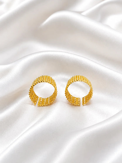 Gold-Plated Classic Bangles for Deity
