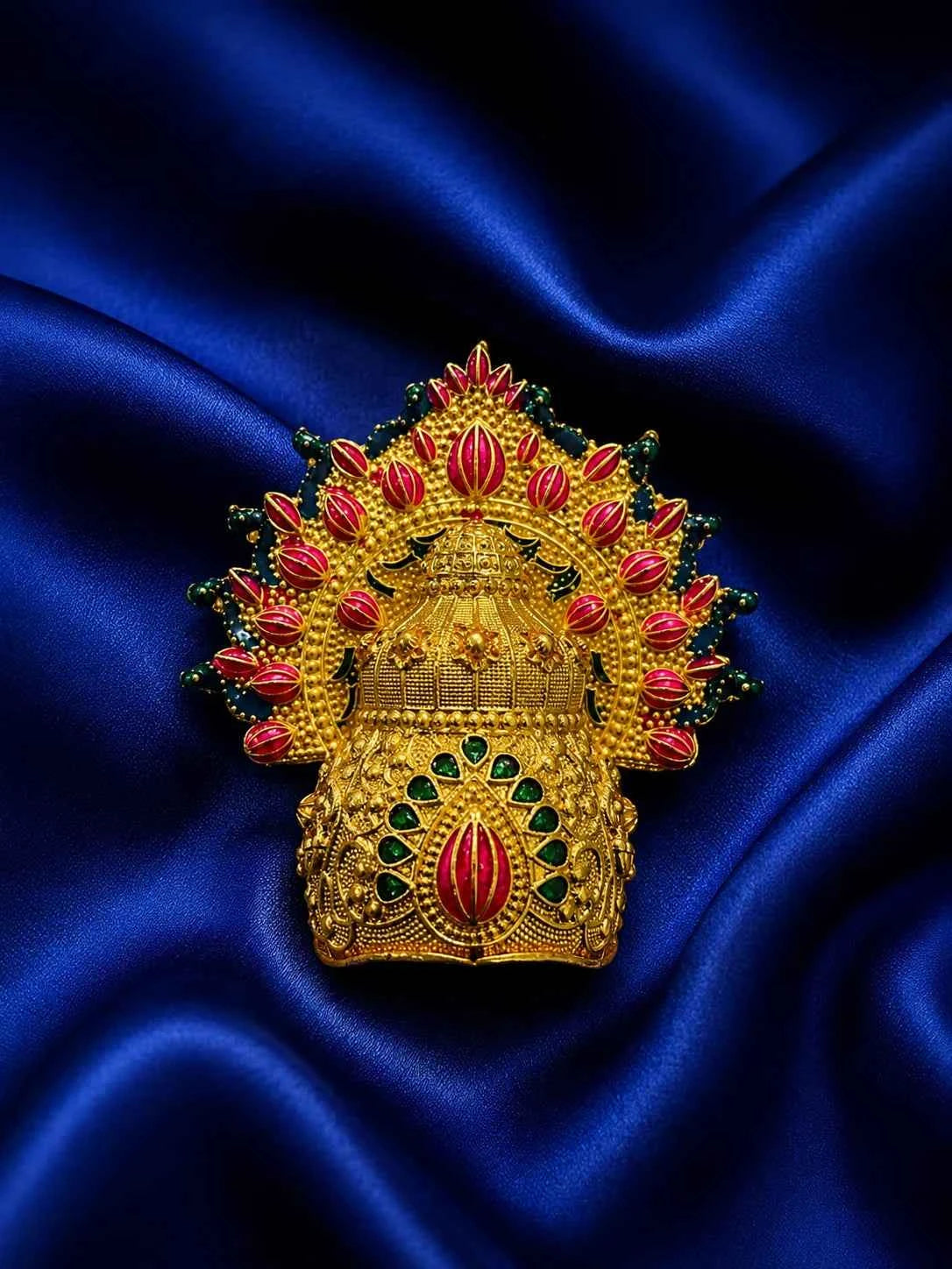 Gold-Plated Kalpavriksha Mukut for Deity