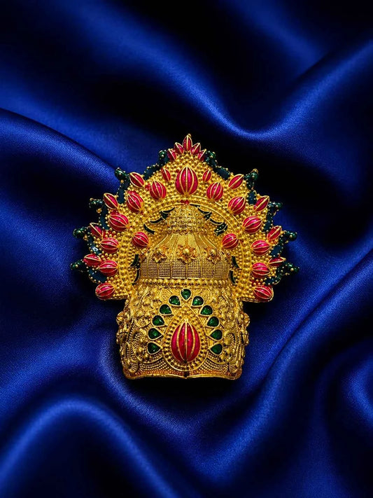 Gold-Plated Kalpavriksha Mukut for Deity