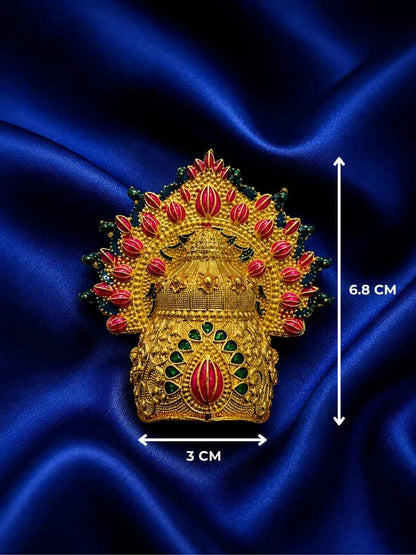 Gold-Plated Kalpavriksha Mukut for Deity