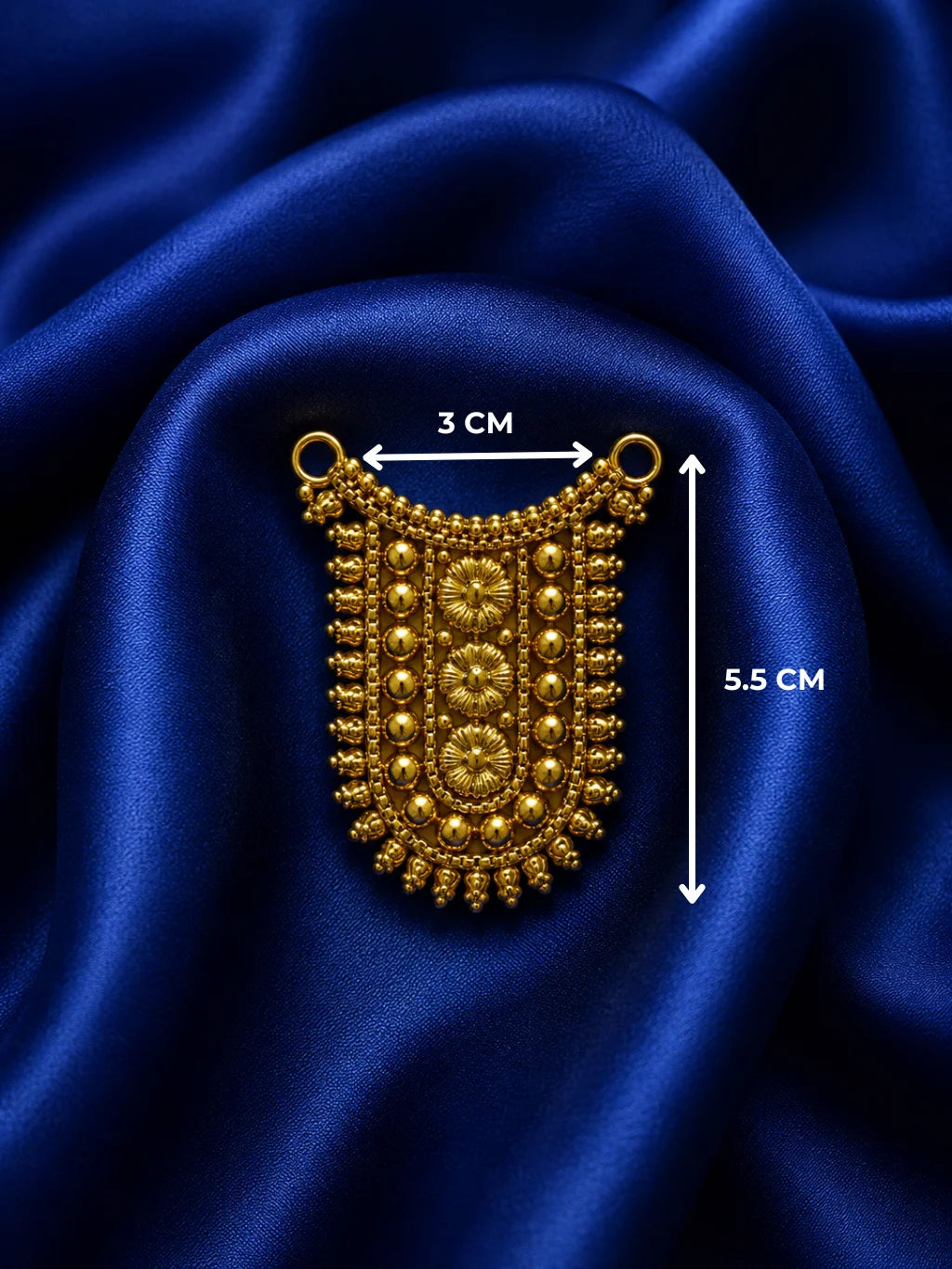 Gold-Plated Maharaj Jewellery for Deity