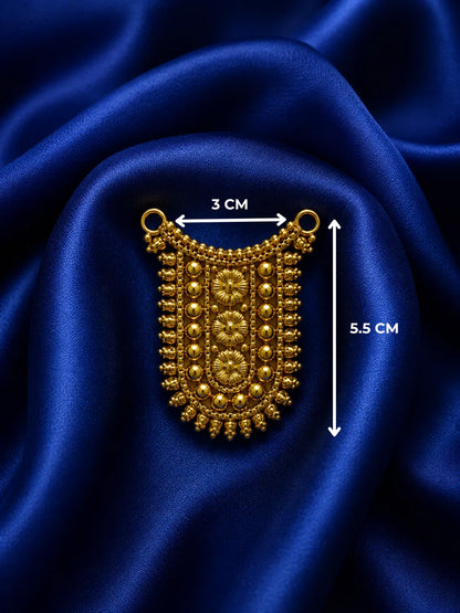 Gold-Plated Maharaj Jewellery for Deity