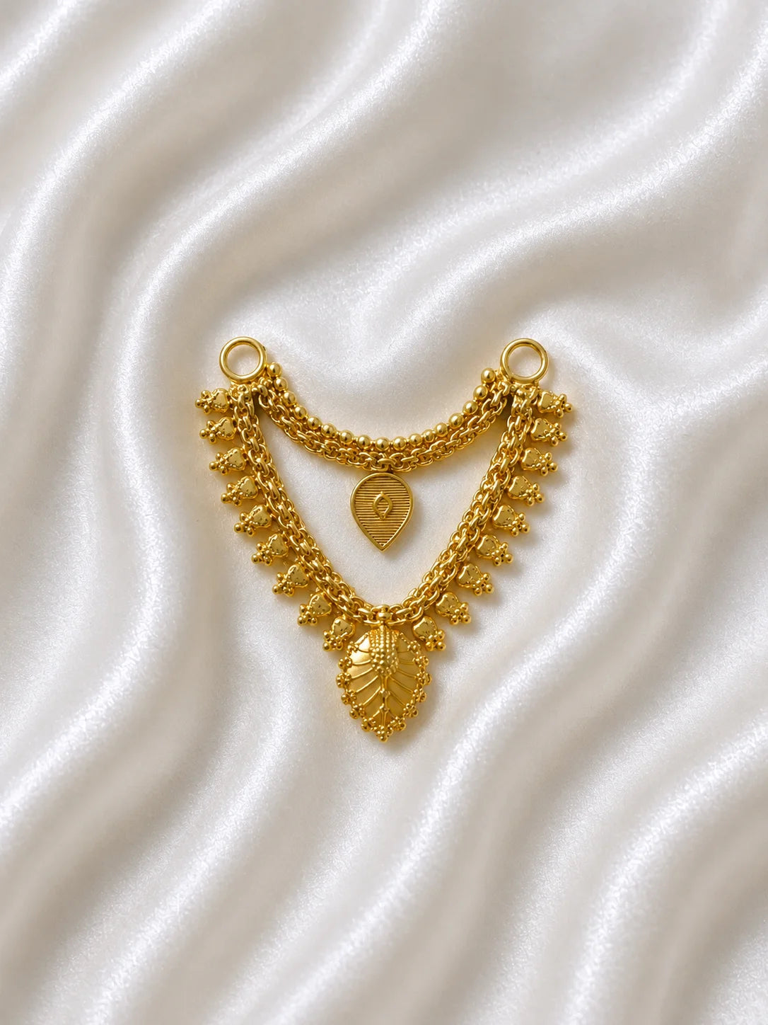 Gold-Plated Rajshri Style Haar for Deity