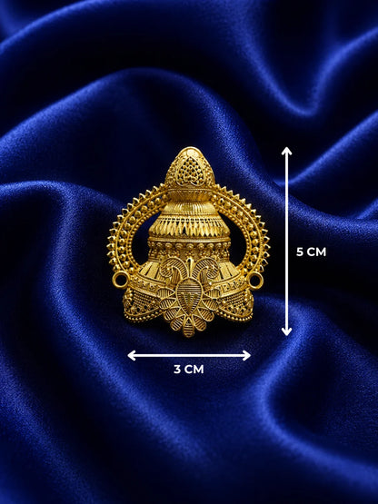 Gold-Plated Rajsi Mukut for Deity
